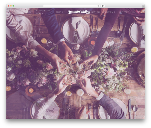 Smart best wedding WordPress theme - luganowedding.com