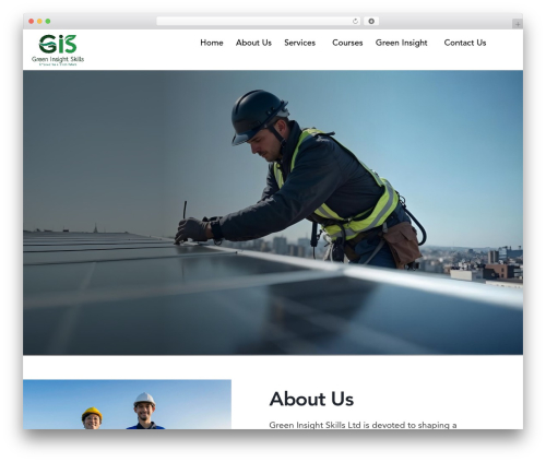 Solarglow WordPress theme - greeninsightskills.co.uk