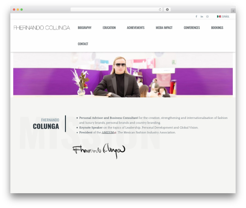 Verso theme WordPress - fhernandocolunga.com