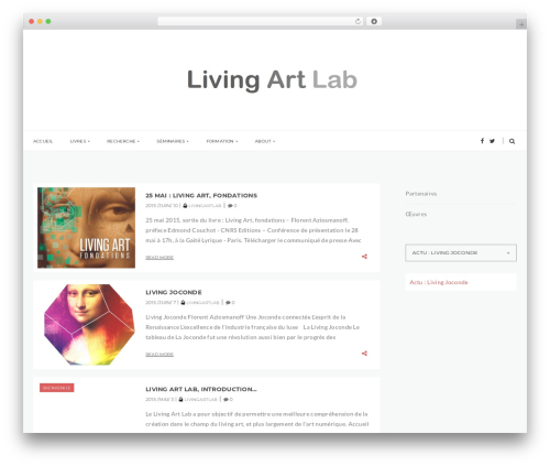 winters WordPress theme - livingartlab.fr