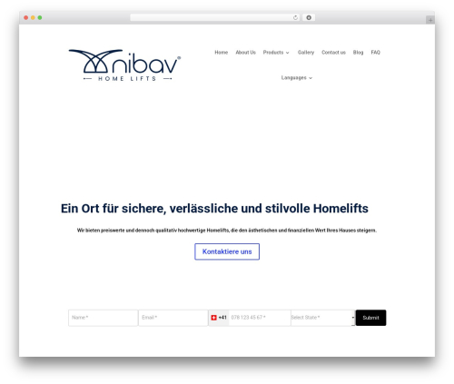 Custom WordPress plugin - nibavlifts.ch