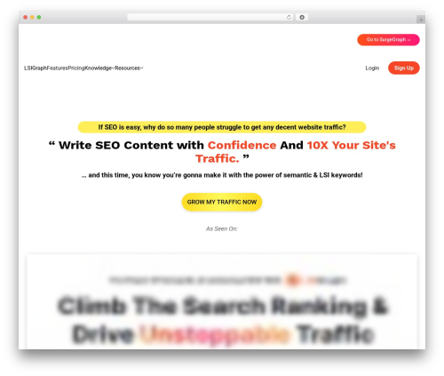 WordPress theme LSIGraph - lsigraph.com