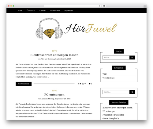 WP theme Writee - hoerjuwel.de WP theme Writee - hoerjuwel.de