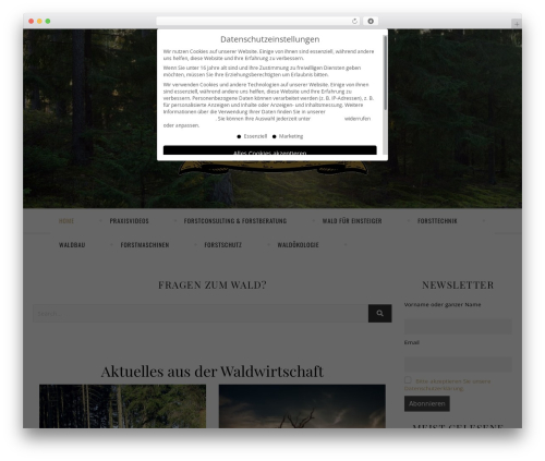 Aden WordPress theme - forestbook.info