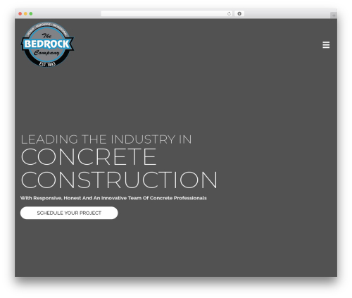 Beaver Builder Theme company WordPress theme - thebedrockco.com