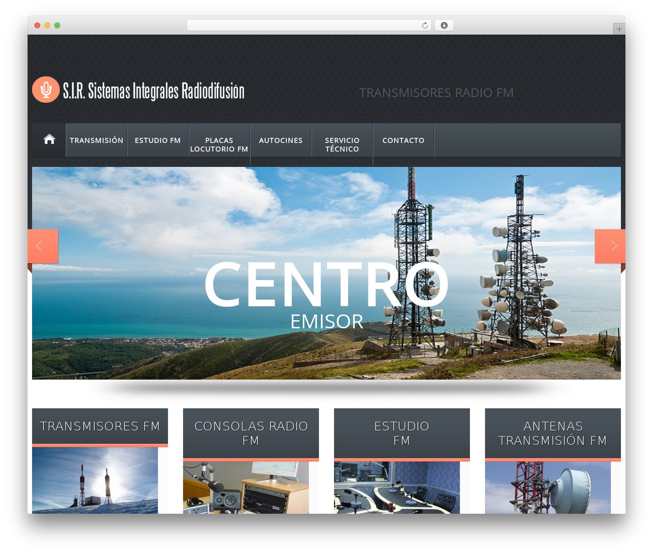cherry WordPress theme - transmisoresradiofm.com