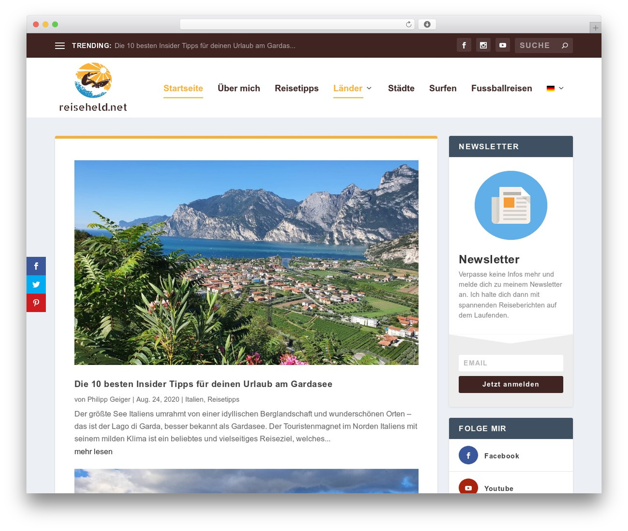 Extra WordPress theme - reiseheld.net Extra WordPress theme - reiseheld.net