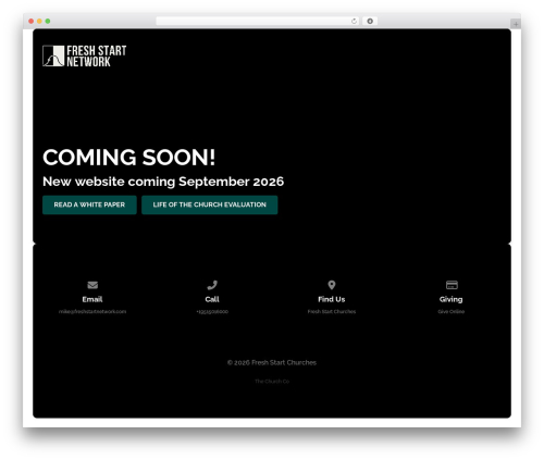 Float theme WordPress - freshstartnetwork.com
