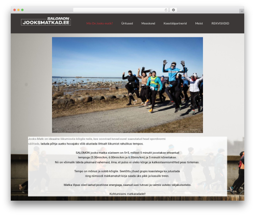 Frolic WordPress theme design - jooksmatkad.ee Frolic WordPress theme design - jooksmatkad.ee