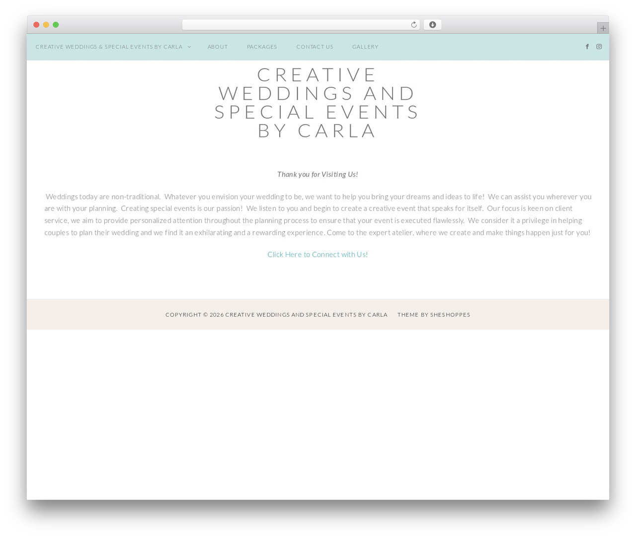 Genesis theme WordPress - weddingsandspecialeventsbycarla.com