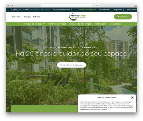 Impreza WordPress theme - perfectclean.pt