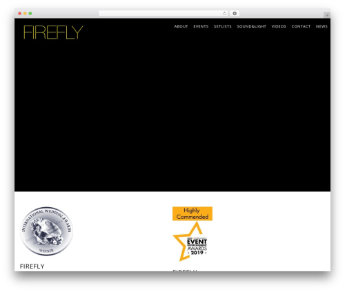 JamSession WordPress website theme - fireflyband.co.uk
