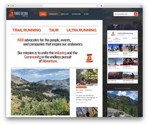 Outdoor Theme WordPress theme - trailandultrarunning.com