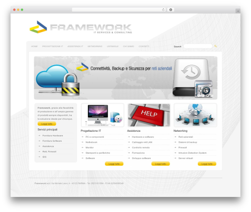 Shapeless WordPress theme - frameworksrl.eu