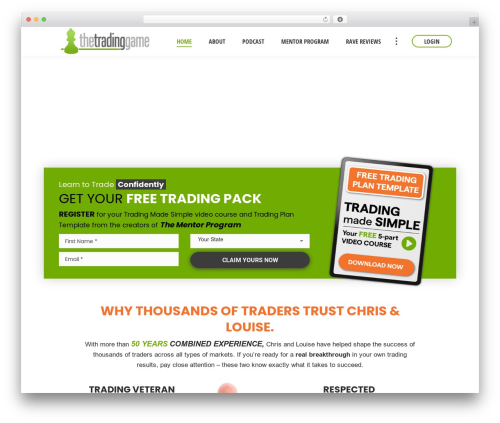 The7 WordPress gaming theme - tradinggame.com.au