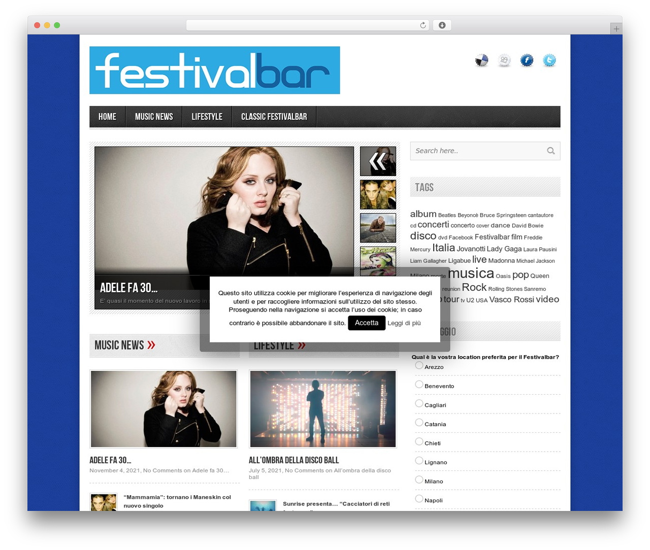 Theme WordPress Avenue - festivalbar.it Theme WordPress Avenue - festivalbar.it