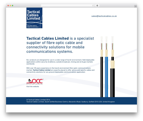 Theme WordPress JointsWP - tacticalcables.co.uk