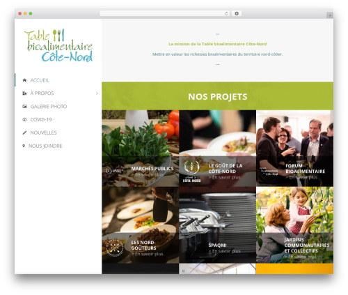 Theme WordPress Jupiter - tablebioalimentairecotenord.ca