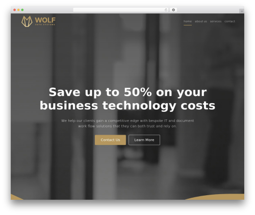 Theme WordPress Wolf Data Systems - wolfdatasystems.com