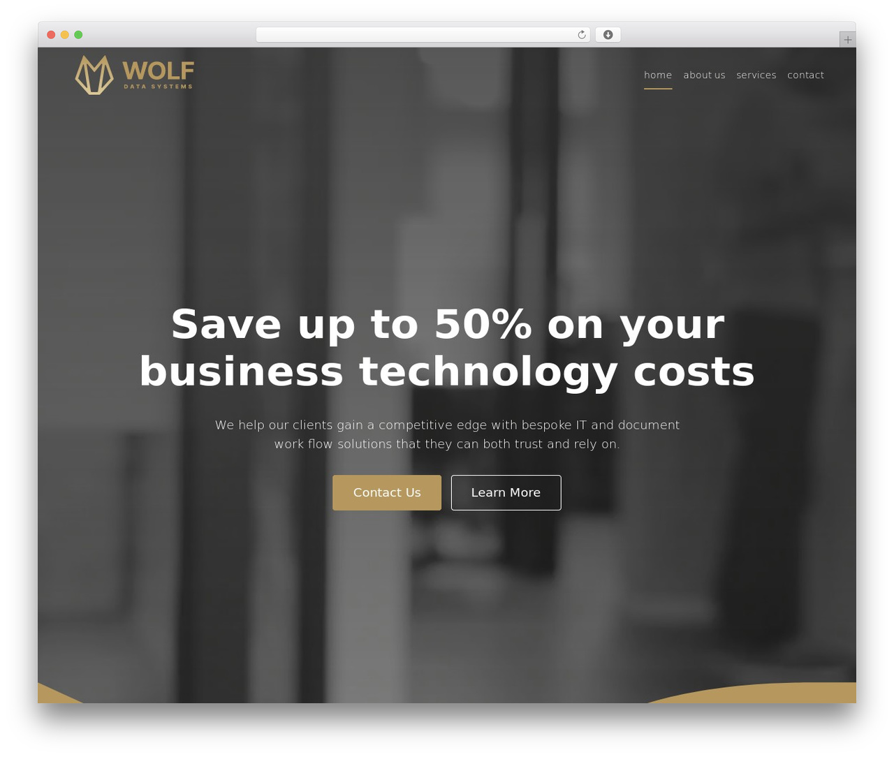 Theme WordPress Wolf Data Systems - wolfdatasystems.com