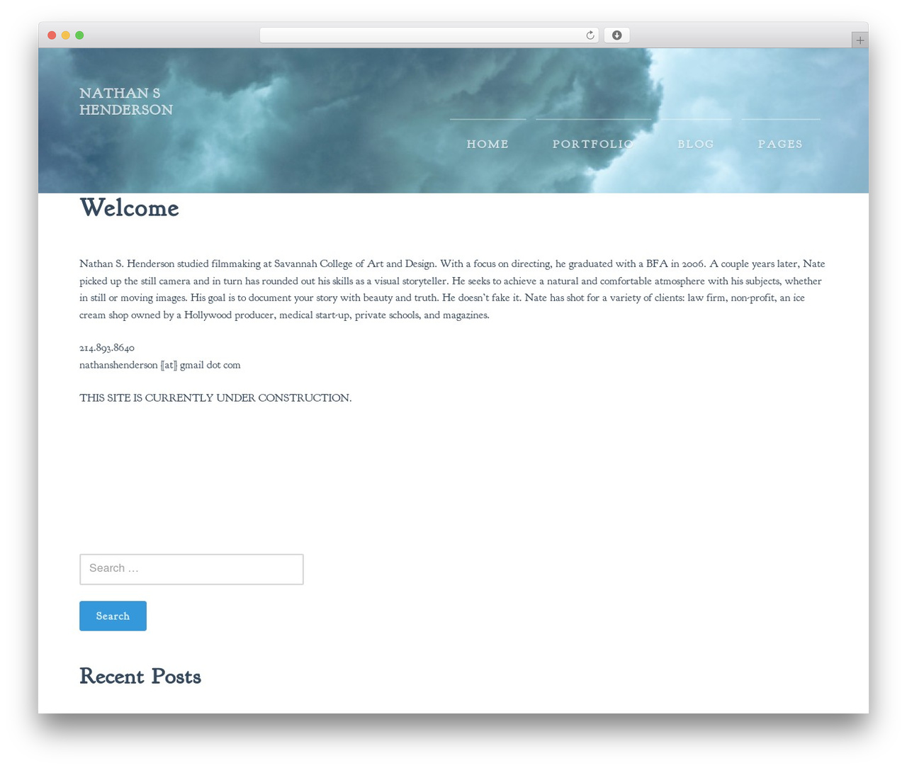 themeworks theme WordPress - nathanshenderson.com