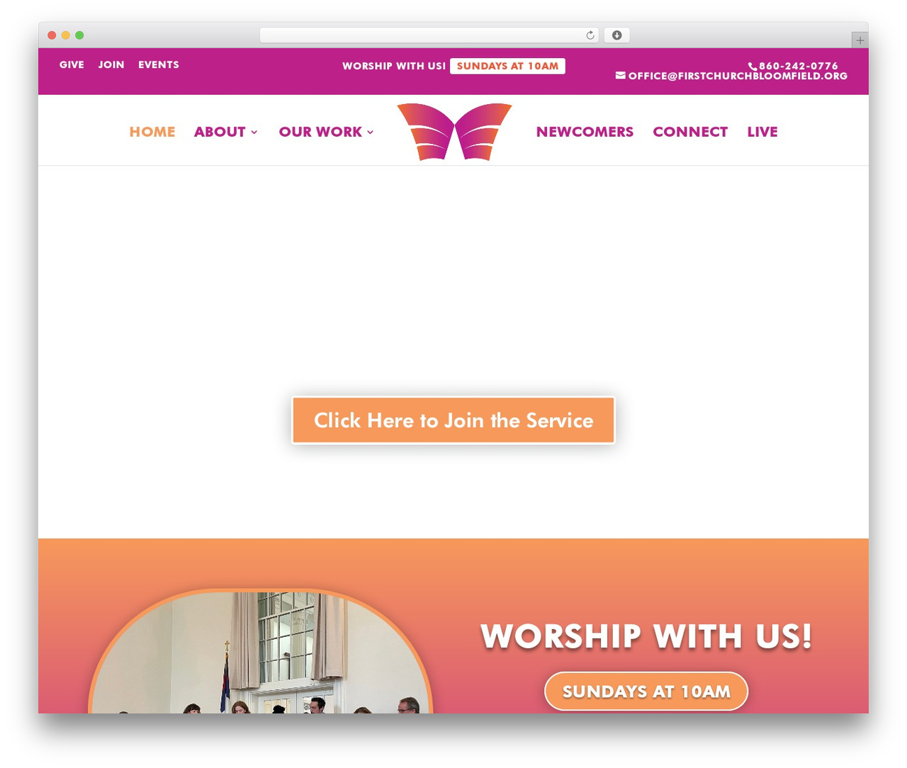 WordPress theme Divi - mybloomfield.church