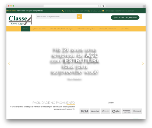 WordPress theme template - www.classeaferroeaco.com.br