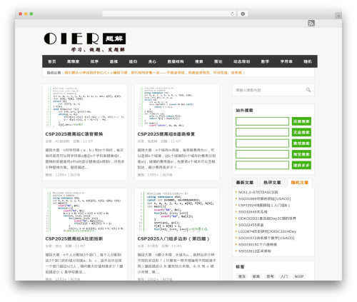 WordPress website theme cppimg - oier.cc