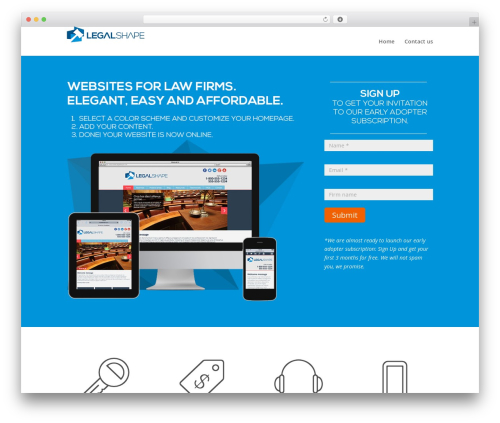 Divi business WordPress theme - legalshape.com