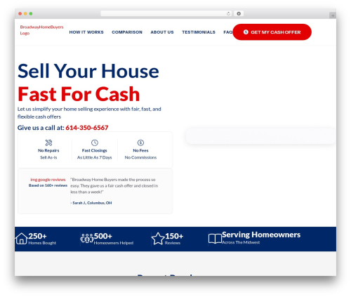 Pronto lead insights WordPress plugin - broadwayhomebuyer.com