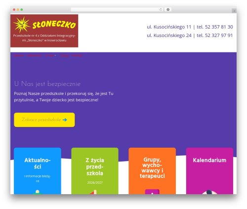 Yolo portfolio for elementor WordPress plugin - przedszkole4sloneczko.pl