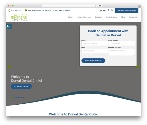 WordPress theme Theme 22 - dorvalsmiles.com