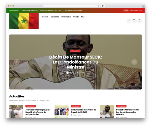 Disto WordPress theme - culture.gouv.sn
