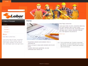 Labor WordPress page template