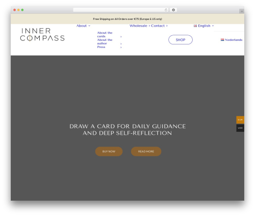 Uncode theme WordPress - innercompasscards.com