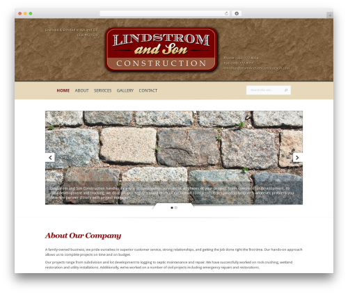 WordPress theme Evolution - lindstromandsonconstruction.com