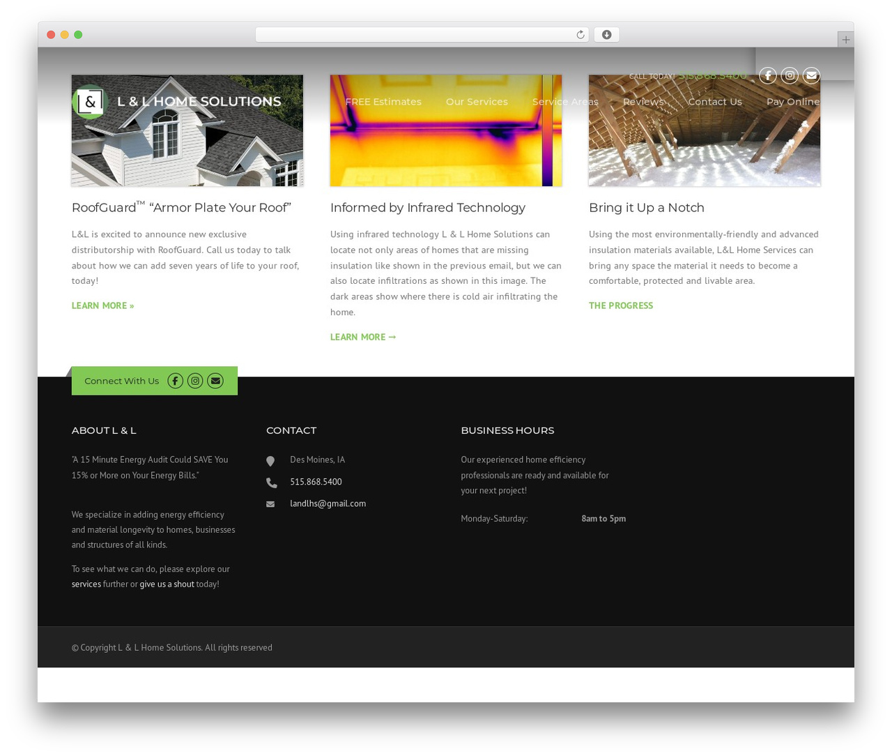 Construction WordPress theme - landlhs.com