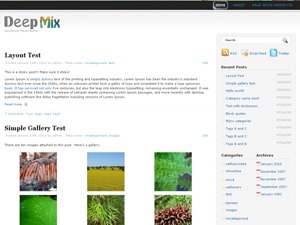 Deep Mix premium WordPress theme by focus,