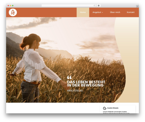 Valpix cookie info WordPress plugin - angela-arnold.ch