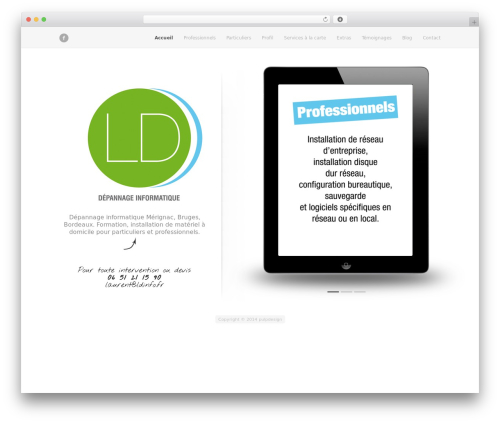 FluidApp WordPress website theme - ldinfo.fr