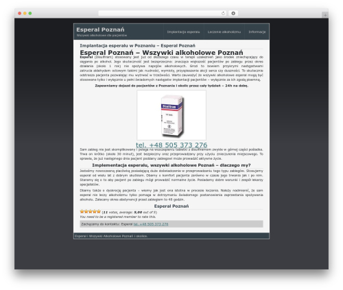 page-tiny WordPress theme - leczenie-esperal.pl