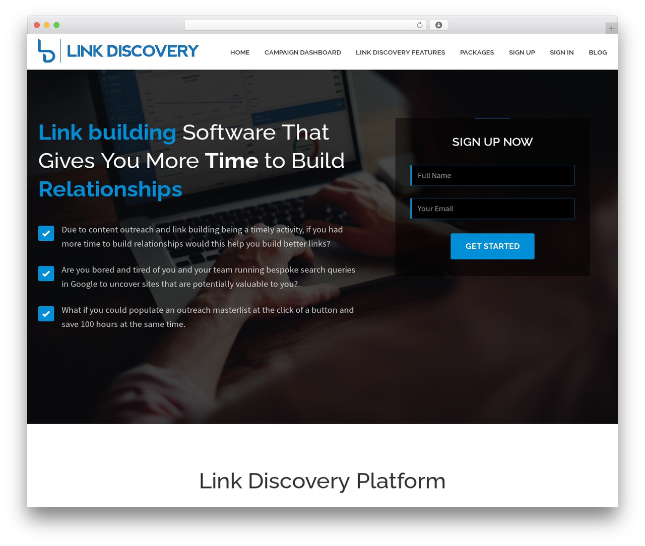 Theme WordPress LandX - linkdiscovery.co.uk