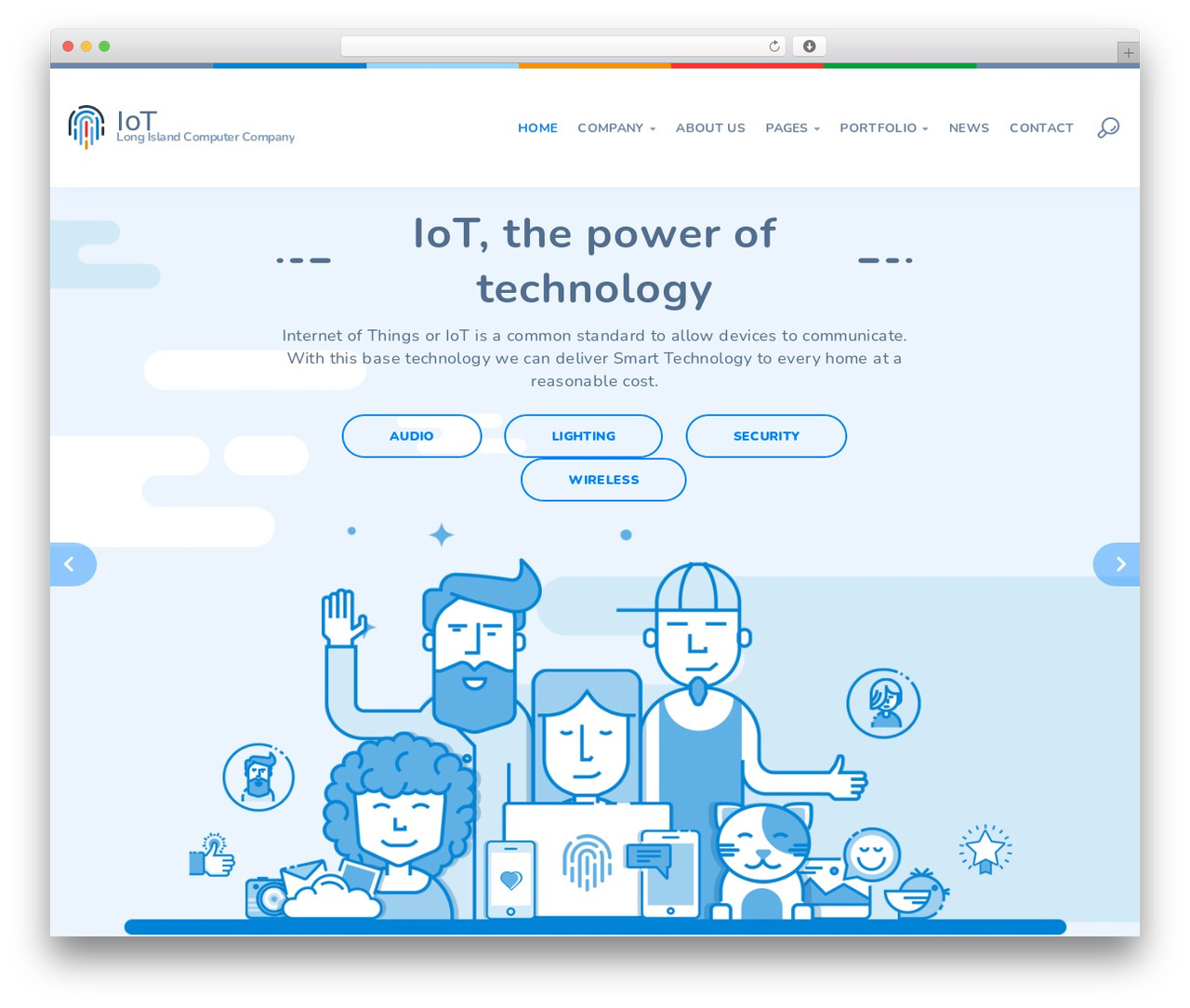 Utouch WordPress theme - longislandcomputercompany.com