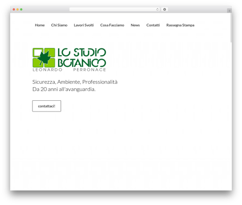 Vortex WordPress page theme - lostudiobotanico.it