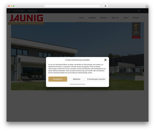 Webify WordPress theme - jaunig.at