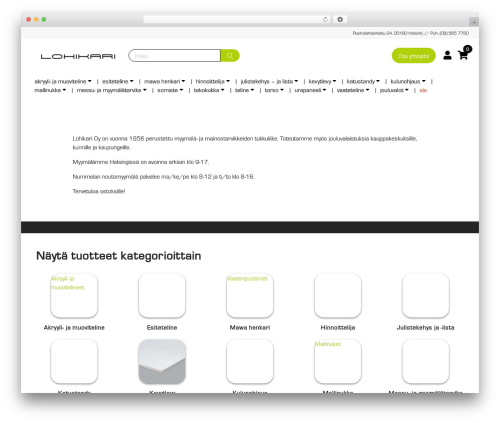 WordPress theme bGH Theme - lohikari.fi