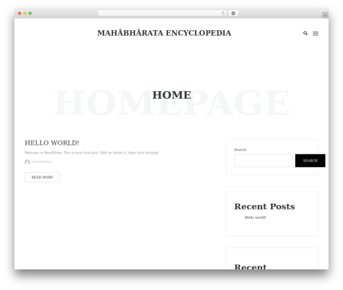 WordPress theme Wikilogy - mahabharata108.com