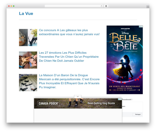 WP theme Basic - lavue.fr