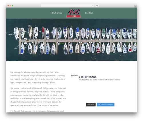 BlackSilver theme WordPress - 406.photos