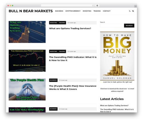 BuzzMag theme WordPress - bullnbearmarkets.com
